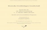 Deutsche Ornithologen-Gesellschaft - zobodat.at · Deutsche Ornithologen-Gesellschaft Bericht über die 141. Jahresversammlung 1. – 6. Oktober 2008 in Bremen – Bericht und wissenschaftliches