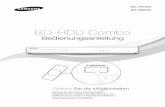 BD-HDD Combo - cdn.billiger.comcdn.billiger.com/.../Bedienungsanleitung.pdf · BD-F8509S BD-F8909S E-MANUAL Danke für den Kauf dieses Samsung Produkts. Registrieren Sie Ihr Produkt