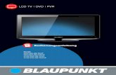 LCD TV | DVD | PVR · Der Fernseher muss mit seiner Unterlage fest verbunden sein, damit dieser weder nach vorne, noch nach hinten oder anders seitlich umkippen kann.