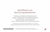 Spezifikation von Benutzungsoberflächen · Vorlesung „Software Engineering für große, betriebliche Informationssysteme“, © 2004 Hans Hartmann, Wolfgang Keller, all rights