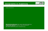 Stand SS 2015 - Universität Augsburg · 2 7782 Tutorium Physische Geographie 4 7685 LfU-Ringvorlesung Klimawandel und Klimaschutz in Bayern 5 7720 ... Michl T. Mahne-Bieder J. Mittwoch,