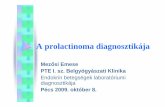 A prolactinoma diagnosztikaja - mldt.hu · A prolactinoma diagnosztikája Mez ısi Emese PTE I. sz. Belgyógyászati Klinika Endokrin betegségek laboratóriumi diagnosztikája Pécs