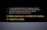 LA COMUNIDAD HEREDITARIA - digibug.ugr.esdigibug.ugr.es/bitstream/10481/29892/1/LECCION 14.- COMUNIDAD... · Todo ello salvo disposición testamentaria o pacto entre ... Conversión