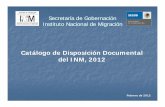 Catálogo de Disposición Documental del INMdel INM, …€¦ · 4c.20 relaciones laborales (comisiones mixtas, sindicato nacional de trabajadores al servicios del estado, ... 6c.5