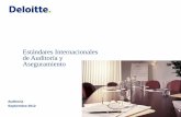 Estándares Internacionales de Auditoría y Aseguramiento · estados financieros ISRE 2400 •Orientación sobre las responsabilidades profesionales del auditor cuando lleva a cabo