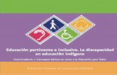 Educación pertinente e inclusiva. La discapacidad · Guía-Cuaderno 3: Atención educativa de alumnos y alumnas con ... Atención educativa de alumnos y alumnas con discapacidad