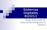 Sistemas Digitales ELO211 - Departamento de Electrónicalsb/elo211/clases/01-Introduccion.pdf · Implementaciones de máquinas secuenciales y paralelas ... interconectar redes de