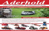 Aderhold - suemo.de · CC53 SPB V IS 53 cm Schnittbreite, B&S Motor 2,6 kW, 161 cm, Starterknopf Aktionspreis 999,– ...