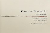 Giovanni Boccaccio - … · Giovanni Boccaccio Decamerón Literatura Universal 2º de Bachillerato José Mª González-Serna Sánchez