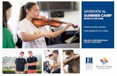 APÚNTATE AL SUMMER CAMP - Escuela Superior de … · 2017-12-20 · • Nivel avanzado: ... En el caso de piano, la Escuela los ofrecerá de manera gratuita. ... (opción campus