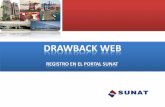 DRAWBACK WEB - Comercio Exterior | Exportaciones … We… · Registro de Solicitud de Restitución •DAM de exportación: •Régimen 41, 48-10, 48-13 •Mismo solicitante o por