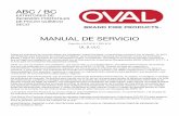 MANUAL DE SERVICIO - ovalfireproducts.com · que eso sea realizado por un personal certificado por el NFPA 10 (2013). Cuando se trata de inspección y mantenimiento, muchas jurisdicciones