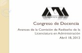 Congreso de Docencia - Iniciodcsh.xoc.uam.mx/produccioneconomica/publicaciones/congreso... · análisis univariado y multivariado; modelos de pronóstico; análisis de funciones y