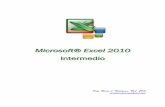 Microsoft® Excel 2010 Intermedio - Prof. María L. … · -ii-Microsoft®Excel 2010 Intermedio PROFA. ... 2. Cree la hoja de cálculo que vaya a utilizar como plantilla. Dele el