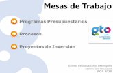 Desarrollo de las Mesas de Trabajo - …sed.guanajuato.gob.mx/mesadeayuda/images/pdf/Mesaspoa2015.pdf · Desarrollo de las Mesas de Trabajo Proyectos de Inversión . Sistema de Evaluación