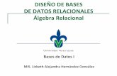 DISEÑO DE BASES DE DATOS RELACIONALES Álgebra Relacional · Álgebra Relacional Bases de Datos I ... El álgebra relacional es un lenguaje de consulta ... Modelo relacional del