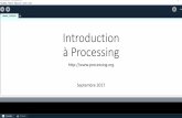 Introduction à Processing - irit.fr · Qu’est ce que Processing ? Arduino étant développé à la base à partir de Processing, il est simple de passer de l’un à l’autre