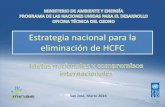 Estrategia nacional para la eliminación de HCFC · ... TODAS LAS APLICACIONES Y REGIONES AC móvil Refr. doméstica ... comercial Refr. industrial ... profesionales en refrigeración