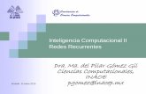 Redes Neuronales Recurrentes - ccc.inaoep.mxccc.inaoep.mx/~pgomez/cursos/IC-II/presentaciones/recurr.pdf · (C) P. Gómez Gil. INAOE 2015 11 Algoritmo de Entrenamiento de la red Hopfield
