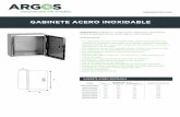GABINETE ACERO INOXIDABLE - argoselectrica.com · Características: • Los gabinetes de acero inoxidable Argos están fabricados con los estándares necesarios que piden en la industria