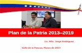 Plan de la Patria 2013 - ecosdelsur.files.wordpress.com · El comandante Hugo Chávez dejó trazado un rumbo estratégico muy a largo plazo para la construcción del socialismo del