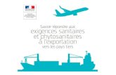 Opérations d’appui export - FranceAgriMer€¦ · - Contribution à la négociation d’ouverture de march ... Exp@don & plateforme export • 15 FranceAgriMer 3 adresses pour