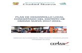 PLAN DE DESARROLLO LOCAL CONCERTADO DEL … · 1 plan de desarrollo local concertado del distrito de ciudad nueva 2017-2021. gerencia de planeamiento, presupuesto y racionalizacion