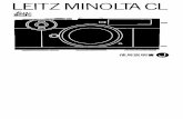 LEITZ MINOLTA CL - ケンコー・トキナー · Title: LEITZ MINOLTA CL Author: コニカミノルタフォトイメージング株式会社 Subject: 使用説明書（日本語）