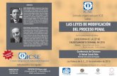 Jornada Ley de Enjuiciamiento-ACTUALIZADO - ICSE … · Jornada organizada por ICSE sobre: ... la Propuesta de nuevo Código Procesal Penal de 2013. Dirige el ... EDIFICIO ICSE (Nueva