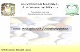 Universidad Nacional Autónoma de México - … · En general la categoría de los Antiinflamatorios no esteroideos (AINES) es un grupo heterogéneo de compuestos, con estructuras