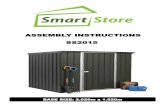 ASSEMBLY INSTRUCTIONS SS2015 - Sheds and … · ASSEMBLY INSTRUCTIONS SS2015 BASE SIZE: 2.020m x 1.520m . 2 BEFORE YOU START: Read all instructions carefully ... Plate by 15mm TOP