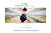 CURSO : NUTRICIÓN ANIMAL - 2014-I · • El mercado de alimento para rumiantes, ... PARA CONSUMO HUMANO ... (NUTRICION CLINICA) BIENESTAR ANIMAL-OPTIMA SALUD-