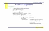 Cer ámicas Magn éticas - ocw.uc3m.esocw.uc3m.es/ciencia-e-oin/ceramicas-y-vidrios/bloque-iv/Ceramicas... · magnetostricción ) – magnetización espontánea (Ms) Factores intrínsecos: