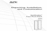 Unpacking, Installation, and Customization - - APC … · Unpacking, Installation, and Customization NetShelter® Four-Post Rack AR203A AR204A