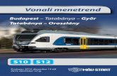 Tatabánya – Győr Tatabánya – Oroszlány · Érvényes: 2014. december 14-től 2015. december 12-ig S10 S12 Tatabánya – Oroszlány Budapest – Tatabánya – Győr Vonali