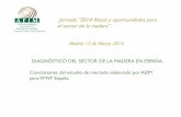 Jornada: “2014: Retos y oportunidades para el sector …asmadera.com/wp-content/uploads/2014/11/AEIM2014.pdf · Carpinteria, estructural y mueble 13% Palets, embalaje y envases