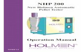 New Holmen Automatic Pellet Tester - UMB · HOLMN Cyclone Chamber Cyclone Filter Weigher Platform Sample Input Door Pressure Gauge Touch Screen Control / Display Sample Cup Adjustable