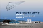FERROCHEMA GmbH PREISLISTE  · FERROCHEMA GmbH PREISLISTE  Alle Preise exkl. MwSt. | Stand: März 2002 | Preisänderungen ...