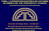 PANEL: LA INTEGRACION ELECTRICA EN LOS PAISES DE …€¦ · ... Colombia, Ecuador, Perú y ... Priorizar transacciones de corto plazo. d) ... competitivas en el mercado de electricidad,
