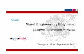 Nurel Engineering Polymers - Foro tecnológico y ... · Flame retardant, poliamida conductora ...