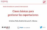 Claves básicas para gestionar las exportaciones - …±a_y... · Incoterms II Cristina Peña Andrés & Lucía R. Alonso. #sil2018 Incoterms Clasificación de los Incoterms ... preguntas