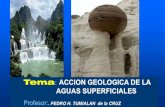 Tema ACCION GEOLOGICA DE LA AGUAS …mineriaaldia.com/CAP6.-ACCION-GEOLOGICA-DE-AGUAS-SUPERFCIA… · TORRENTE, son cursos de agua estacional , eventual con un cauce fijo , escasa
