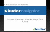 Career Planning: How to Help Your Child · • Read the Kuder Parent’s Guide. How do we know this? • One of the top reasons students choose not to pursue additional education