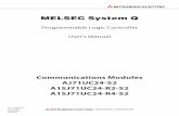 MELSEC System Q - mitsubishi plc4)-S2... · MELSEC System Q Programmable Logic Controller User's Manual CommunicationsModules AJ71UC24-S2 A1SJ71UC24-R2-S2 A1SJ71UC24-R4-S2 MITSUBISHI