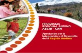 PROGRAMA REGIONAL ANDINO AECID - CAN · impactos de cambio climático sobre la biodiversidad de alta montaña; - La identi˜cación de indicadores para evaluar los ... Seguridad alimentaria