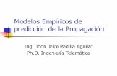 Modelos Empíricos de predicción de la Propagaciónjpadilla.docentes.upbbga.edu.co/moviles/6 Mod Empíricos... · 2014-06-11 · estimación de pérdidas de propagación y la ...