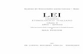 LESSICO ETIMOLOGICO ITALIANO volume II (albus - … · Akademie der Wissenschaften und der Literatur • Mainz LEI LESSICO ETIMOLOGICO ITALIANO volume II (albus - apertura) Edito