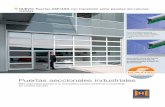 Puertas seccionales industriales - espaicenor.com INDUSTRIAL.pdf · automatismos y cuadros de maniobra, ... La chapa de acero galvanizado al fuego y la imprimación base de poliéster