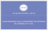 LIDER MUNDIAL EN EL SUMINISTRO DE SISTEMAS DE CURADO UV … AMS UV LED LAMPS... · AMS LED--UV™ – Muestra de Impresora Flexo. ... AMS LED--UV™ En Acción ... Podemos convertir