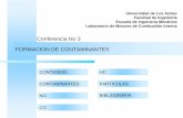 FORMACION DE CONTAMINANTES EN MCIA - …webdelprofesor.ula.ve/ingenieria/jaraque/JESUS/3_Materias/Pregrado... · FORMACION DE CONTAMINANTES CONTENIDO CONTAMINANTES NO CO HC PARTICULAS